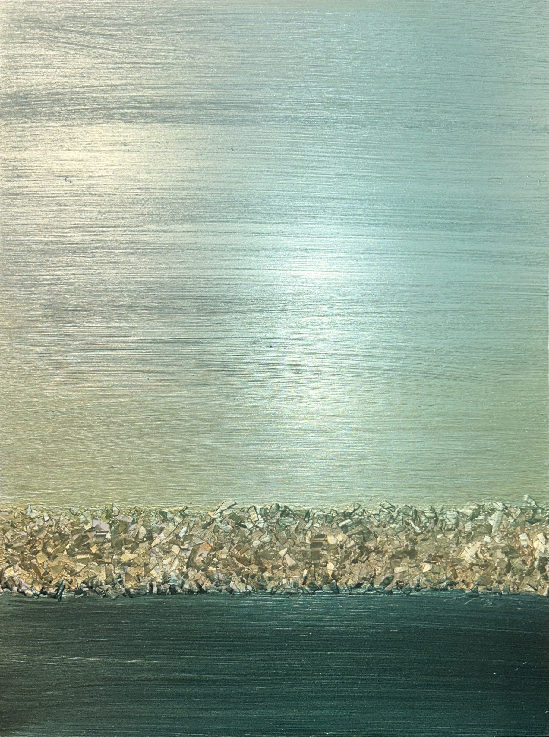 Color of Sound Blue Green 16"x12" - Artist: Arica Hilton