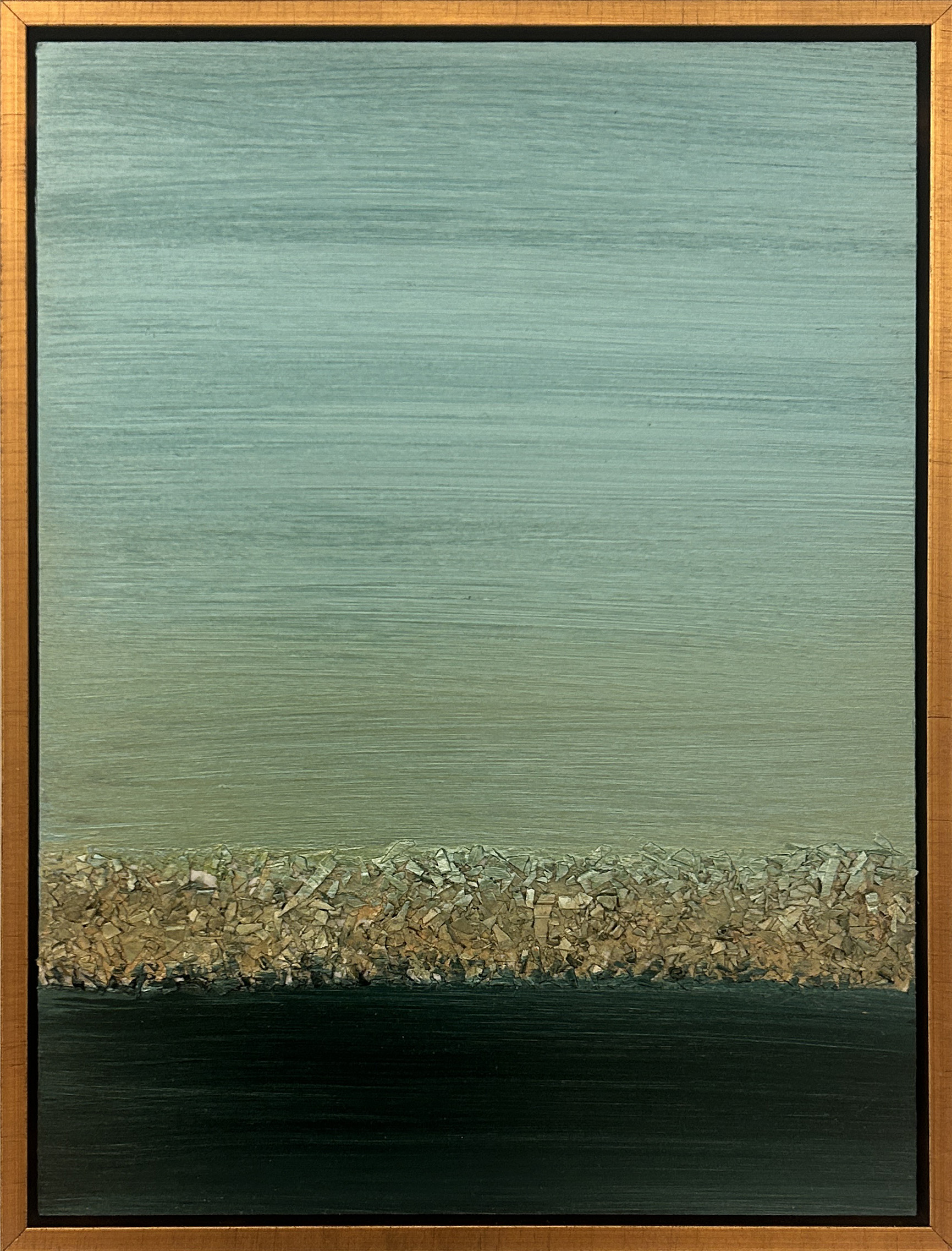 Color of Sound Green Framed - Artist: Arica Hilton