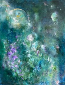 Jardin du Monde - Oil on Canvas-40x30in (102 x 76 cm) - Arica Hilton